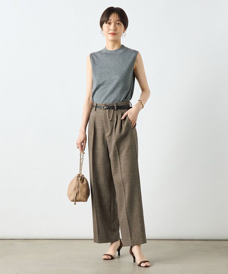 NOLLEY'S sophi「ウォッシャブルシャークツータックワイドパンツ」|その他|