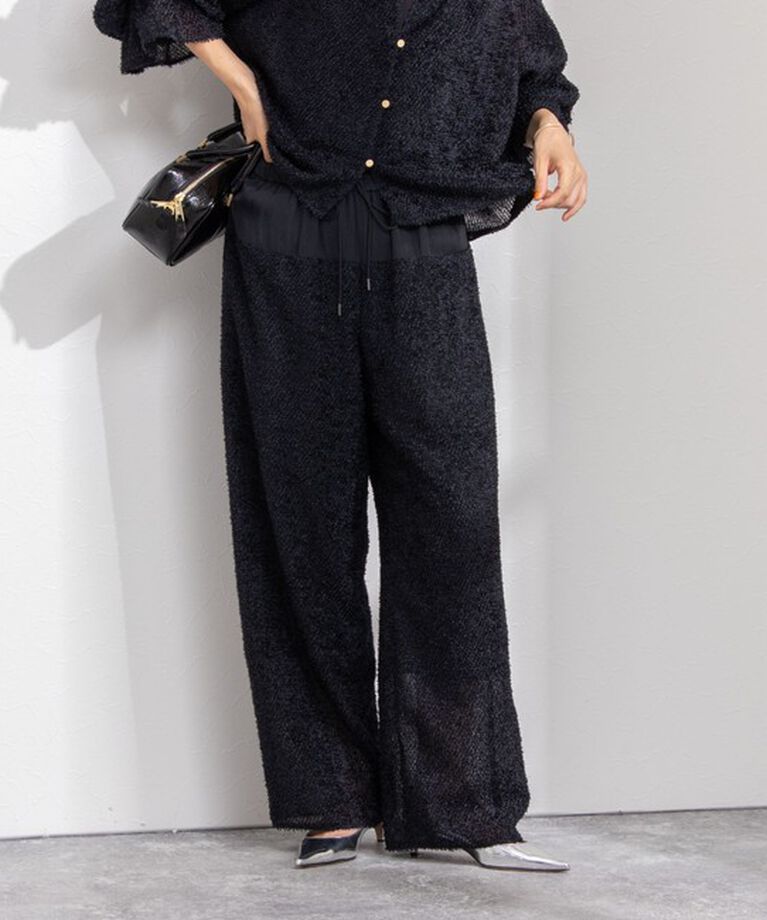 NOLLEY'S「カットジャガードワイドパンツ」|その他|