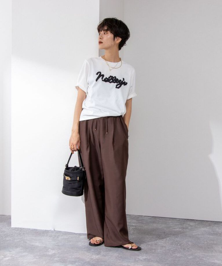NOLLEY'S「ノーリーズ刺繍Tシャツ」|Tシャツ・カットソー|
