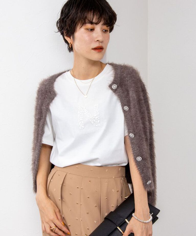 NOLLEY'S「ノーリーズ刺繍Tシャツ」|Tシャツ・カットソー|