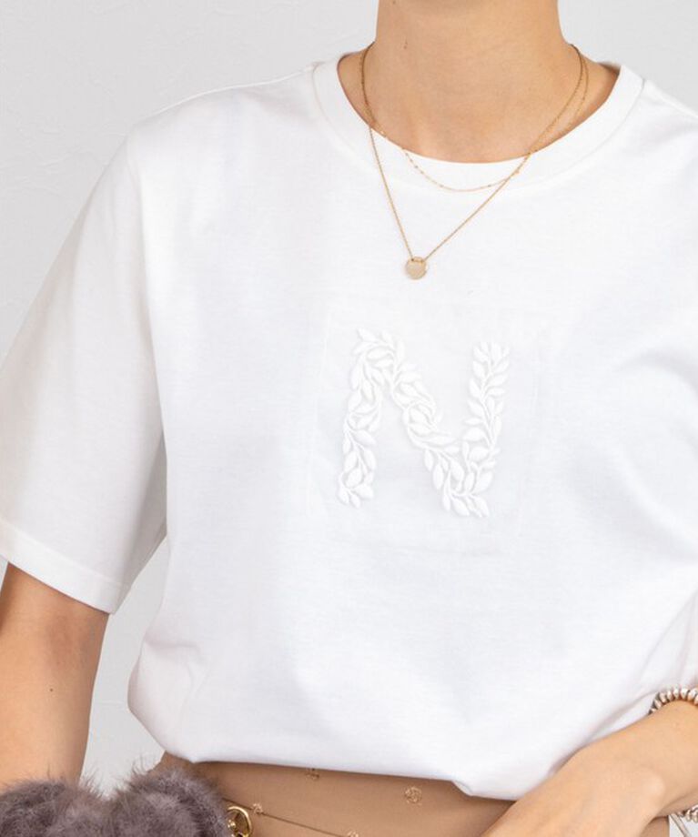 NOLLEY'S「ノーリーズ刺繍Tシャツ」|Tシャツ・カットソー|