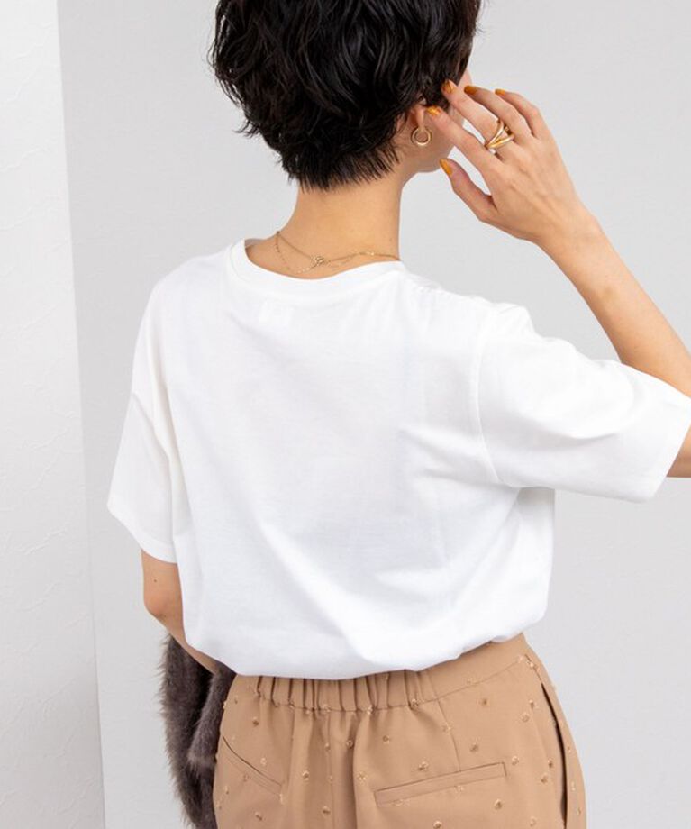 NOLLEY'S「ノーリーズ刺繍Tシャツ」|Tシャツ・カットソー|