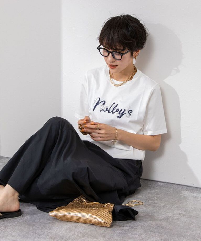 NOLLEY'S「ノーリーズ刺繍Tシャツ」|Tシャツ・カットソー|
