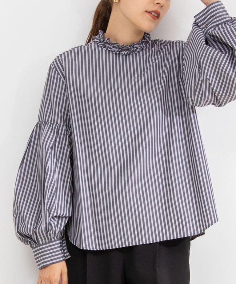 NOLLEY'S「【MARILYN MOON/マリリーンムーン】tuck frill sleeve blouse」|シャツ・ブラウス|