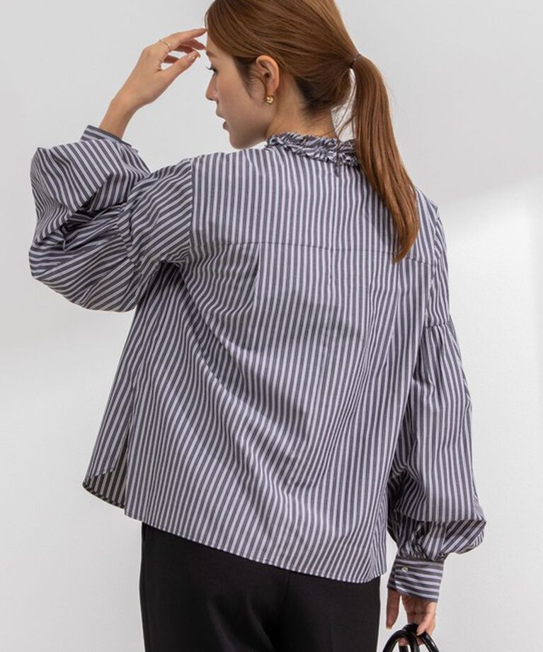 NOLLEY'S「【MARILYN MOON/マリリーンムーン】tuck frill sleeve blouse」|シャツ・ブラウス|