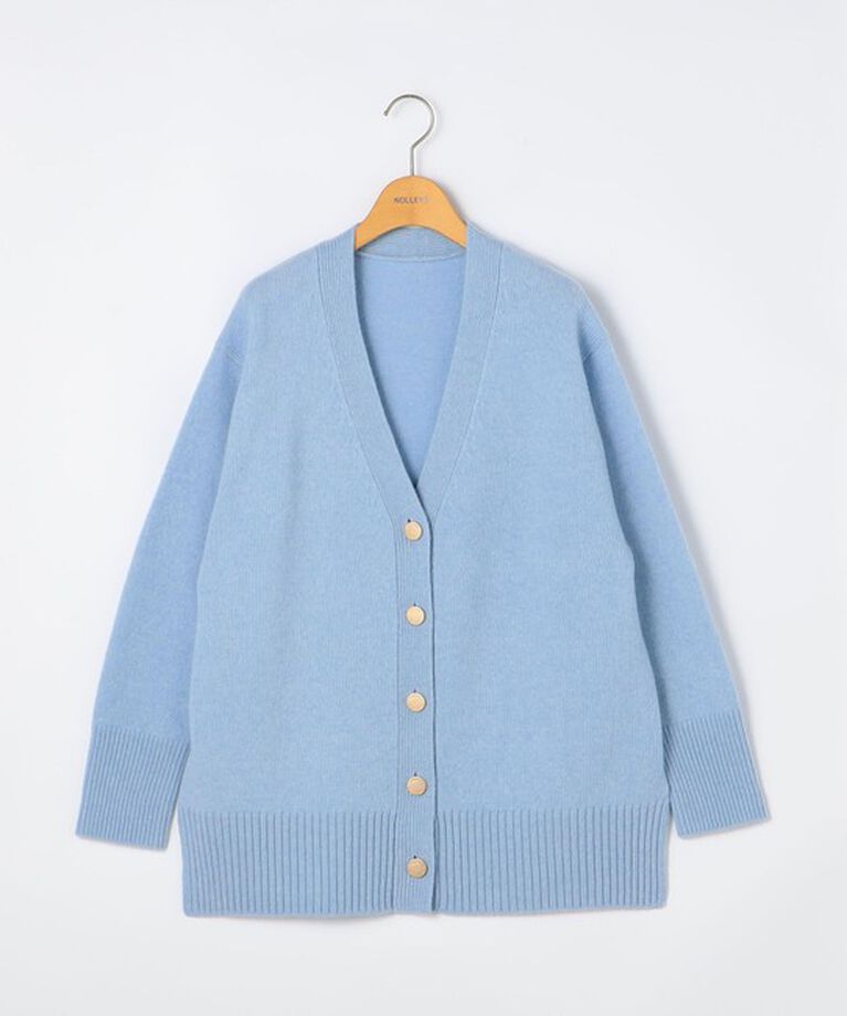 NOLLEY'S「カシミヤ混MUSICゆったりVネックカーディガン 24AW」|カーディガン|