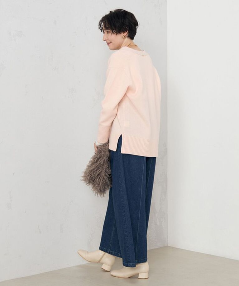 NOLLEY'S「カシミヤ混MUSICゆったりVネックカーディガン 24AW」|カーディガン|