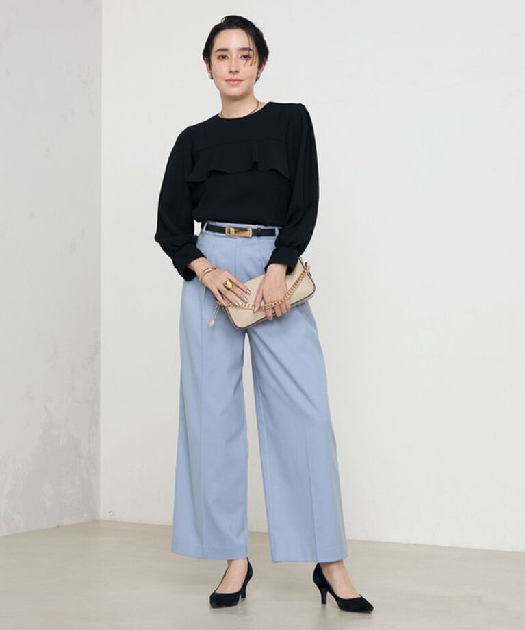 NOLLEY'S「《セットアップ対応》ストレッチツイルワイドパンツ」|その他|