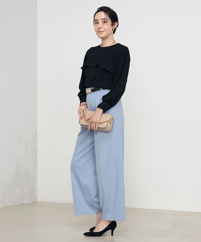 NOLLEY'S「《セットアップ対応》ストレッチツイルワイドパンツ」|その他|