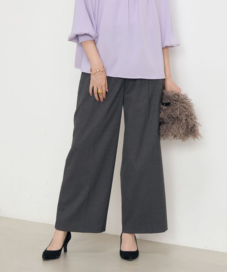 NOLLEY'S「《セットアップ対応》ストレッチツイルワイドパンツ」|その他|