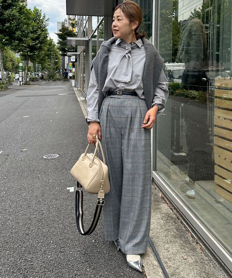 NOLLEY'S「《セットアップ対応》ストレッチツイルワイドパンツ」|その他|