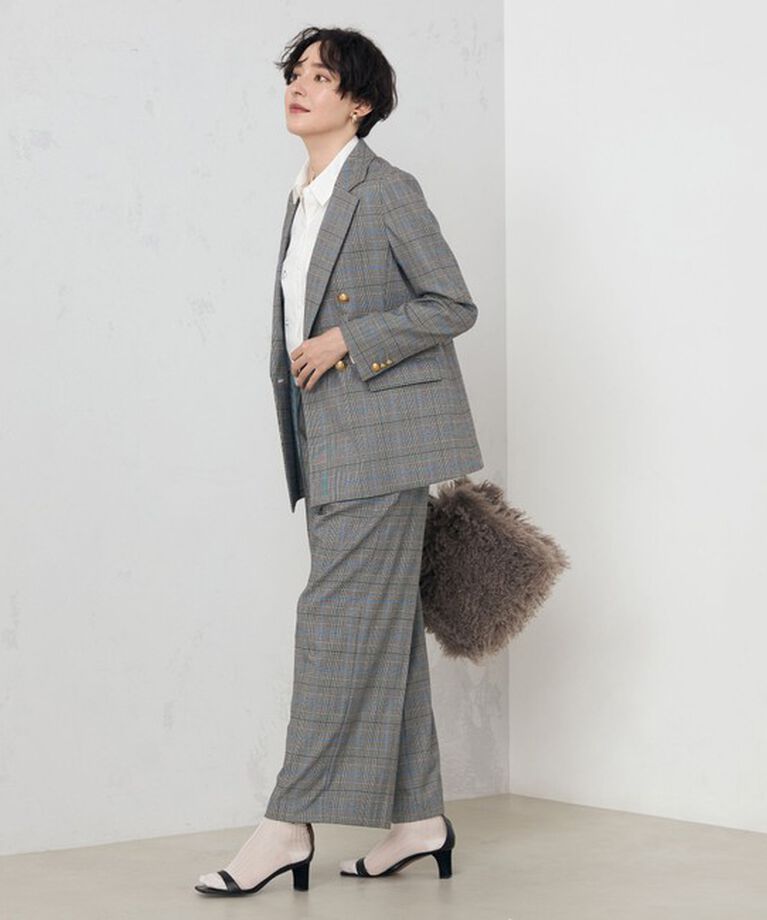 NOLLEY'S「《セットアップ対応》ストレッチツイルワイドパンツ」|その他|