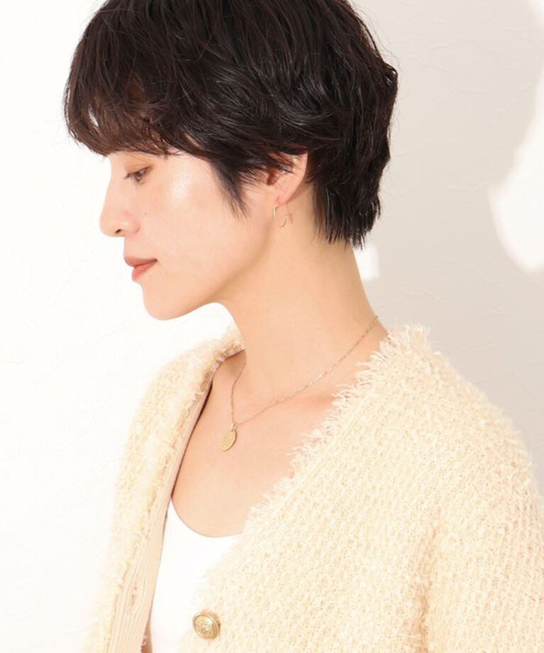 NOLLEY'S「【grace grace/グラスグラス】10K カットワイヤーフープ ピアス」|ピアス|