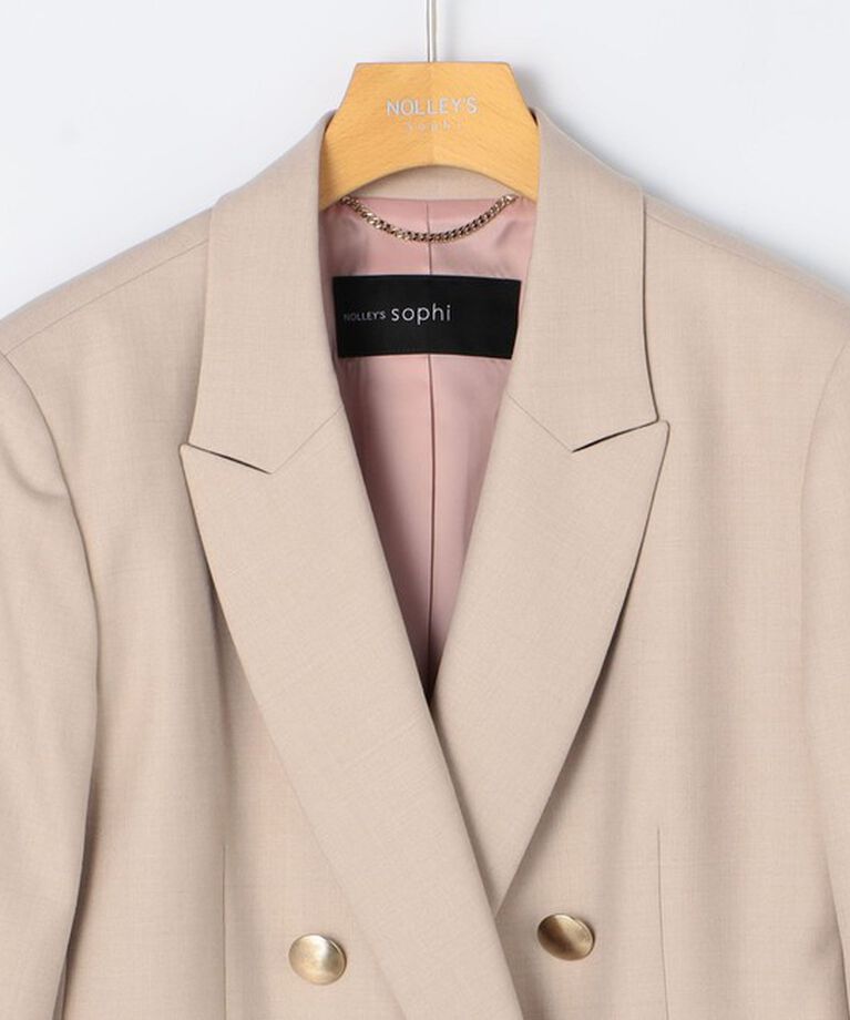 NOLLEY'S sophi「◇【WEB限定サイズあり】《セットアップ対応》ウール混ウォッシャブルダブルジャケット」|テーラードジャケット|