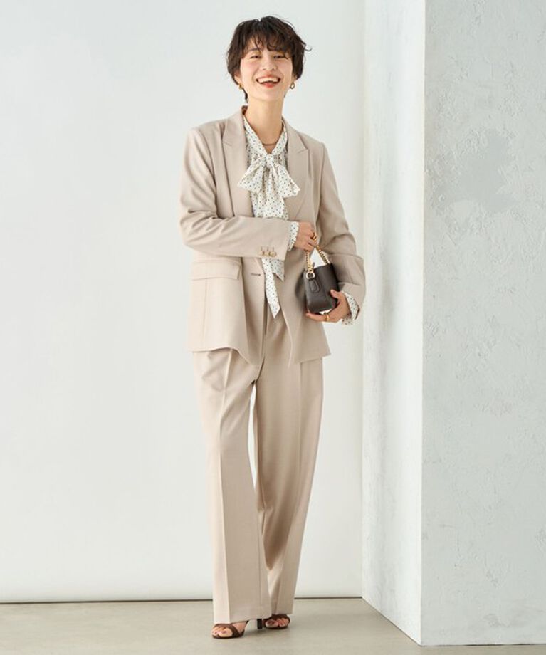 NOLLEY'S sophi「◇【WEB限定サイズあり】《セットアップ対応》ウール混ウォッシャブルダブルジャケット」|テーラードジャケット|