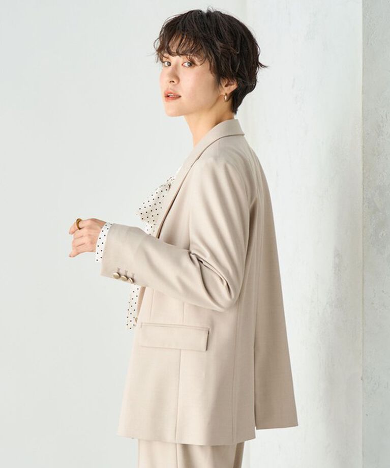 NOLLEY'S sophi「◇【WEB限定サイズあり】《セットアップ対応》ウール混ウォッシャブルダブルジャケット」|テーラードジャケット|