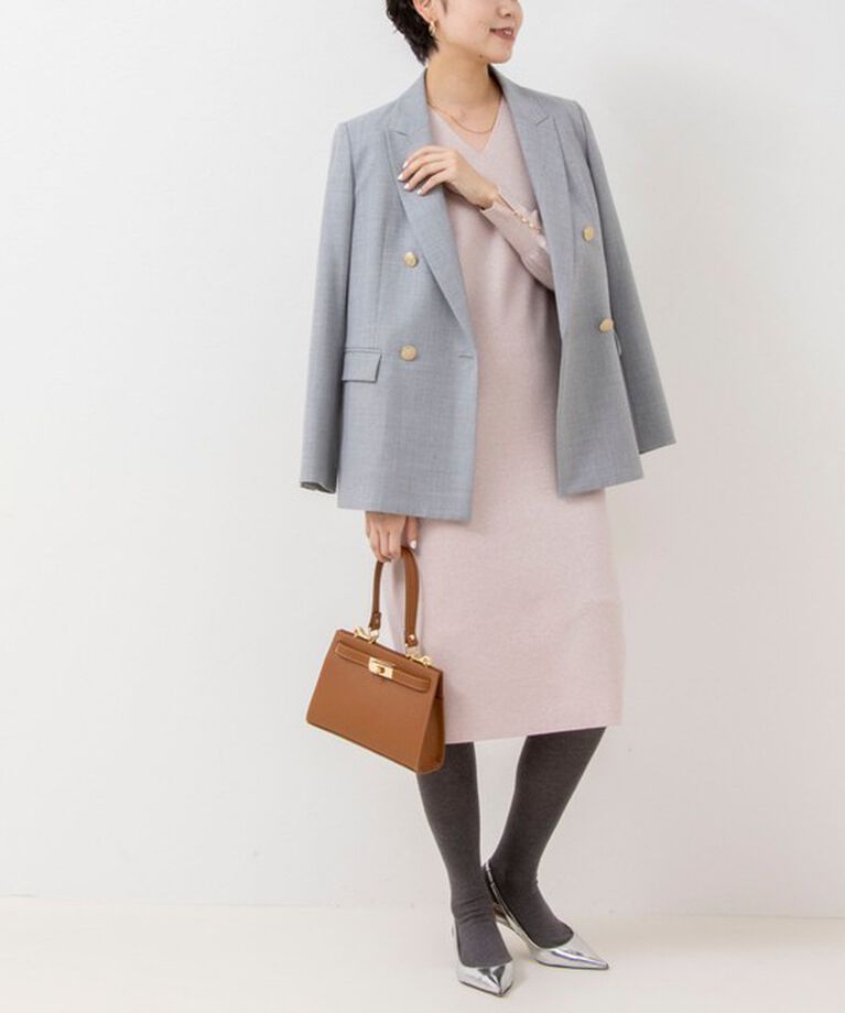 NOLLEY'S sophi「◇【WEB限定サイズあり】《セットアップ対応》ウール混ウォッシャブルダブルジャケット」|テーラードジャケット|