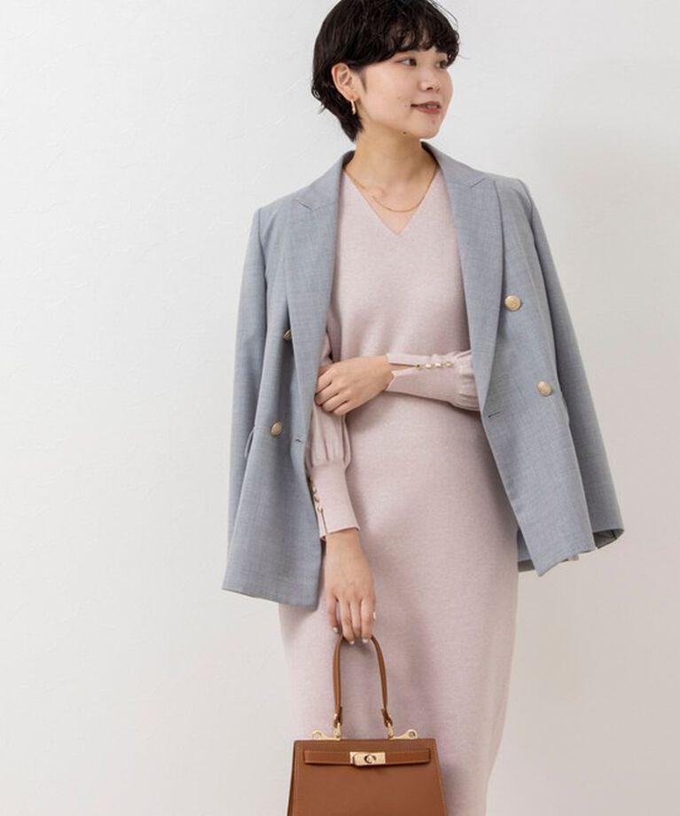 NOLLEY'S sophi「◇【WEB限定サイズあり】《セットアップ対応》ウール混ウォッシャブルダブルジャケット」|テーラードジャケット|