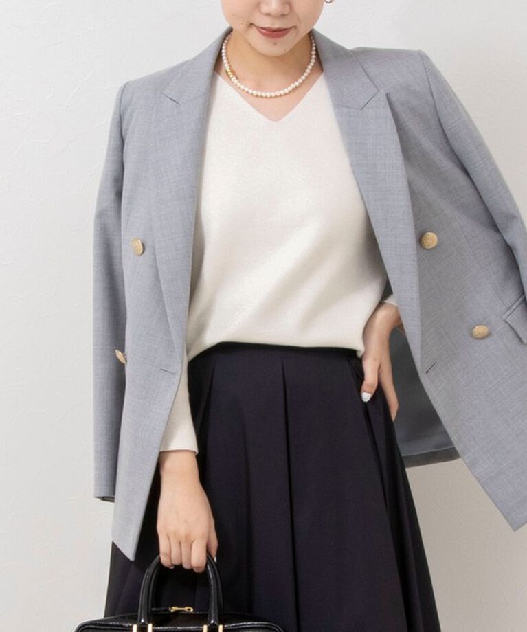 NOLLEY'S sophi「◇【WEB限定サイズあり】《セットアップ対応》ウール混ウォッシャブルダブルジャケット」|テーラードジャケット|