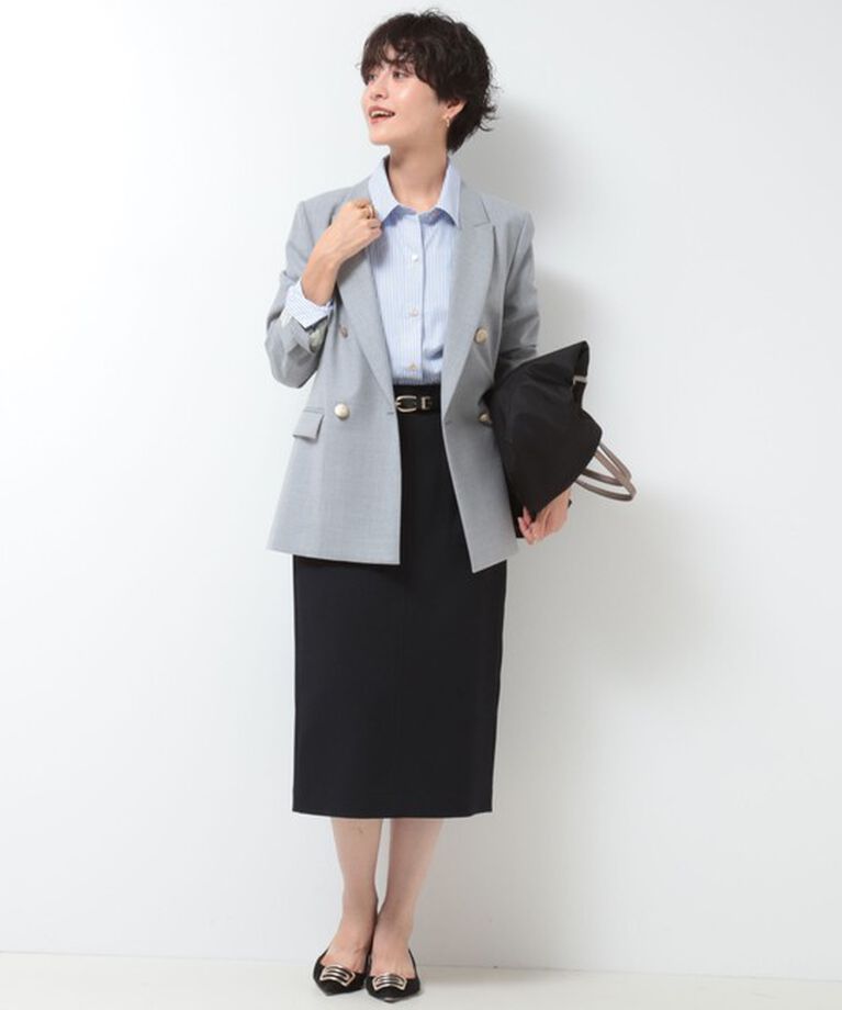 NOLLEY'S sophi「◇【WEB限定サイズあり】《セットアップ対応》ウール混ウォッシャブルダブルジャケット」|テーラードジャケット|