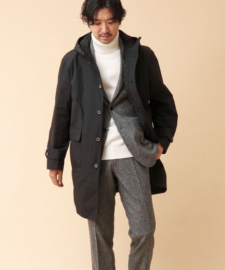 NOLLEY'S goodman「【TAION/タイオン】別注CRウィザードコート（インナーダウン付） 24AW」|ダッフルコート|ブラック