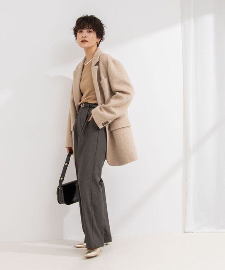 NOLLEY'S「ウォッシャブルウール調愛されイージーワイドパンツ」|その他|