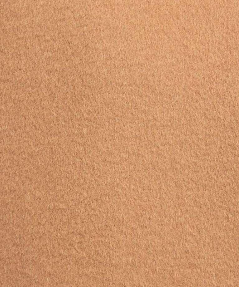 NOLLEY'S「カシミヤ混ビジューブローチ付きコート」|ノーカラーコート|