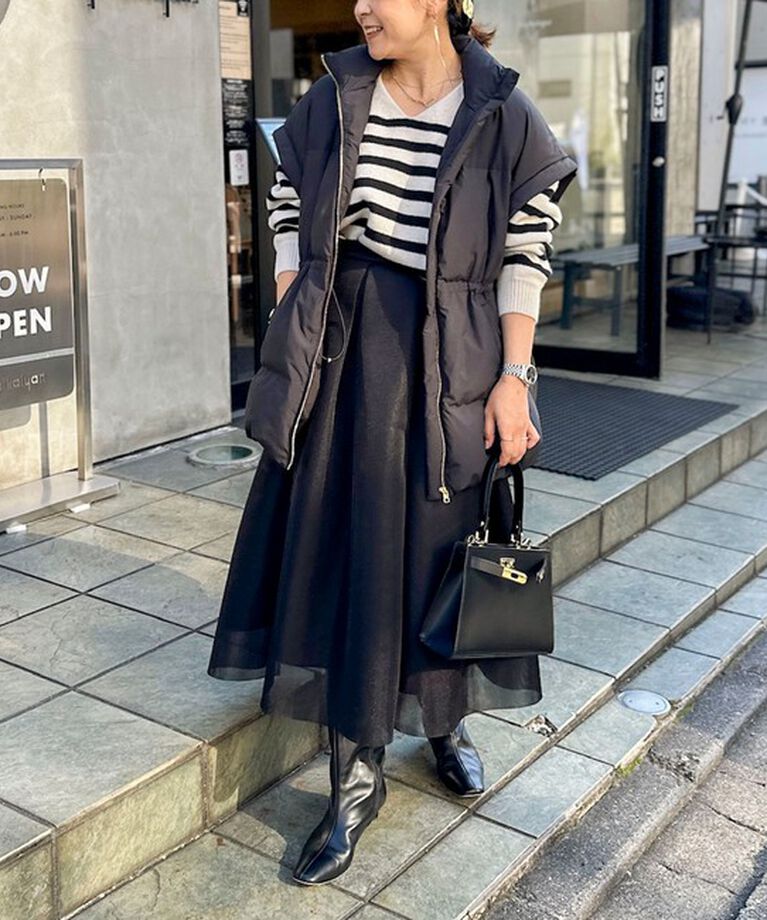 NOLLEY'S「ロゴ刺繍入りVネックプルオーバーニット」|ニット・セーター|