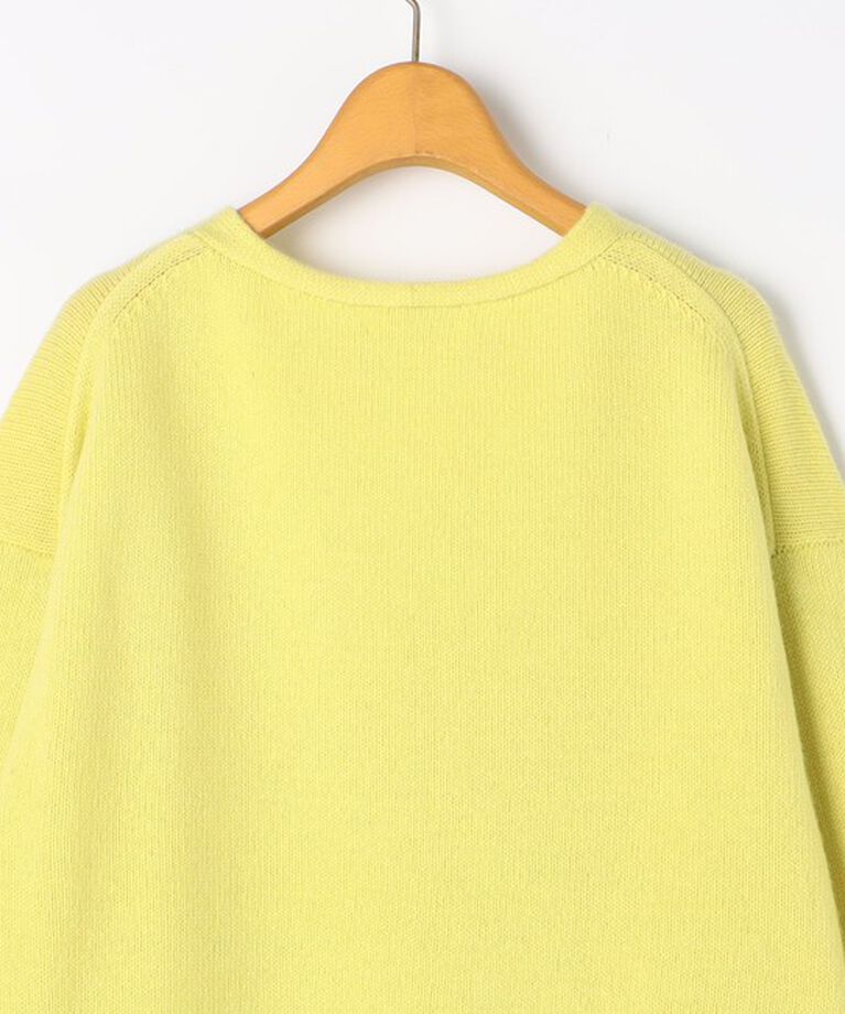 NOLLEY'S「ロゴ刺繍入りVネックプルオーバーニット」|ニット・セーター|
