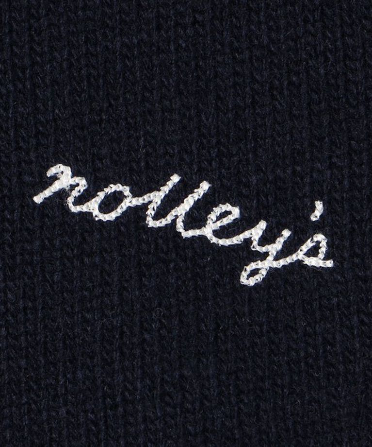 NOLLEY'S「ロゴ刺繍入りVネックプルオーバーニット」|ニット・セーター|