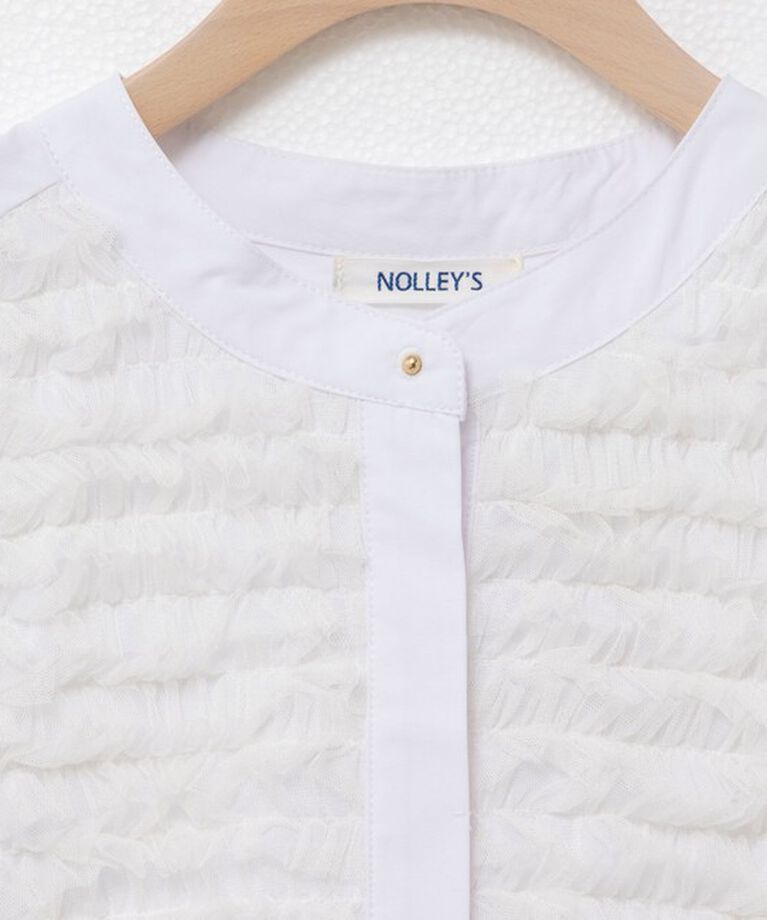 NOLLEY'S「チュールフリルブラウス」|シャツ・ブラウス|