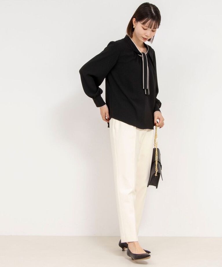 NOLLEY'S「ウォッシャブル裏起毛タックスリムパンツ」|その他|