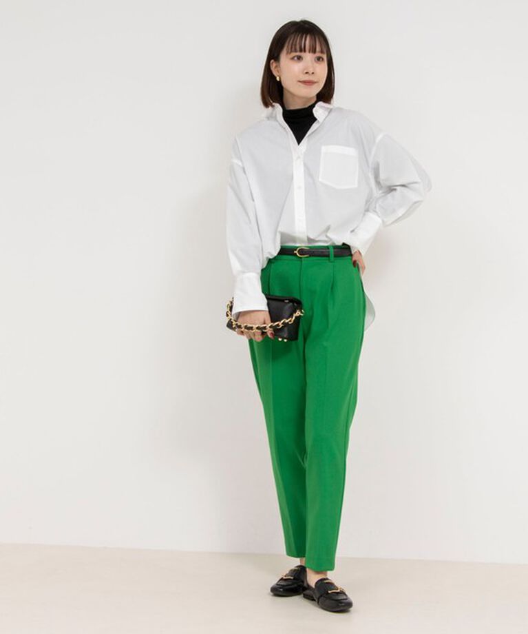 NOLLEY'S「ウォッシャブル裏起毛タックスリムパンツ」|その他|