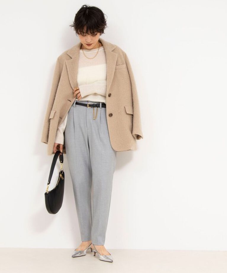 NOLLEY'S「ウォッシャブル裏起毛タックスリムパンツ」|その他|