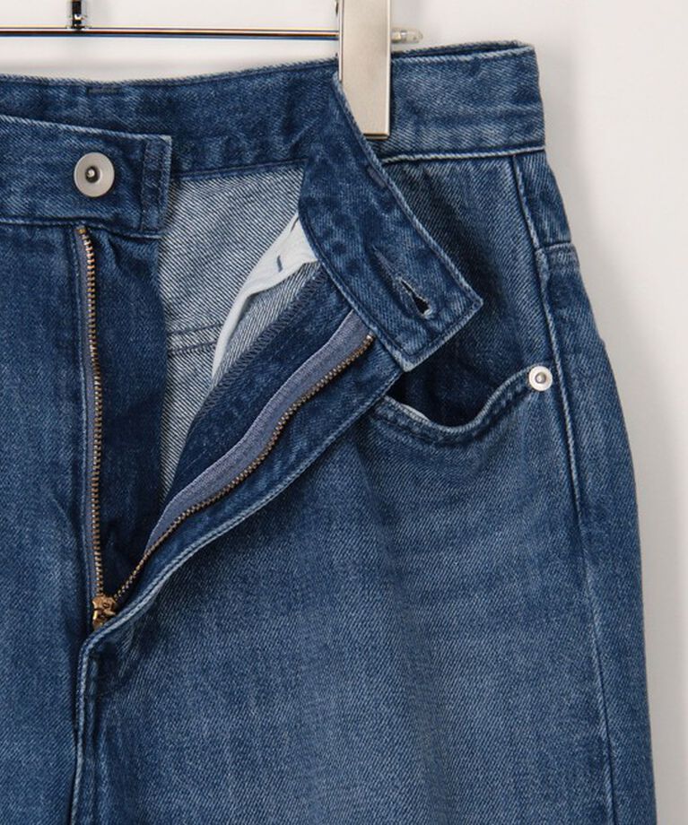 Rie Miller「【RM denim】スリットフレアハイウエストデニム」|デニム|