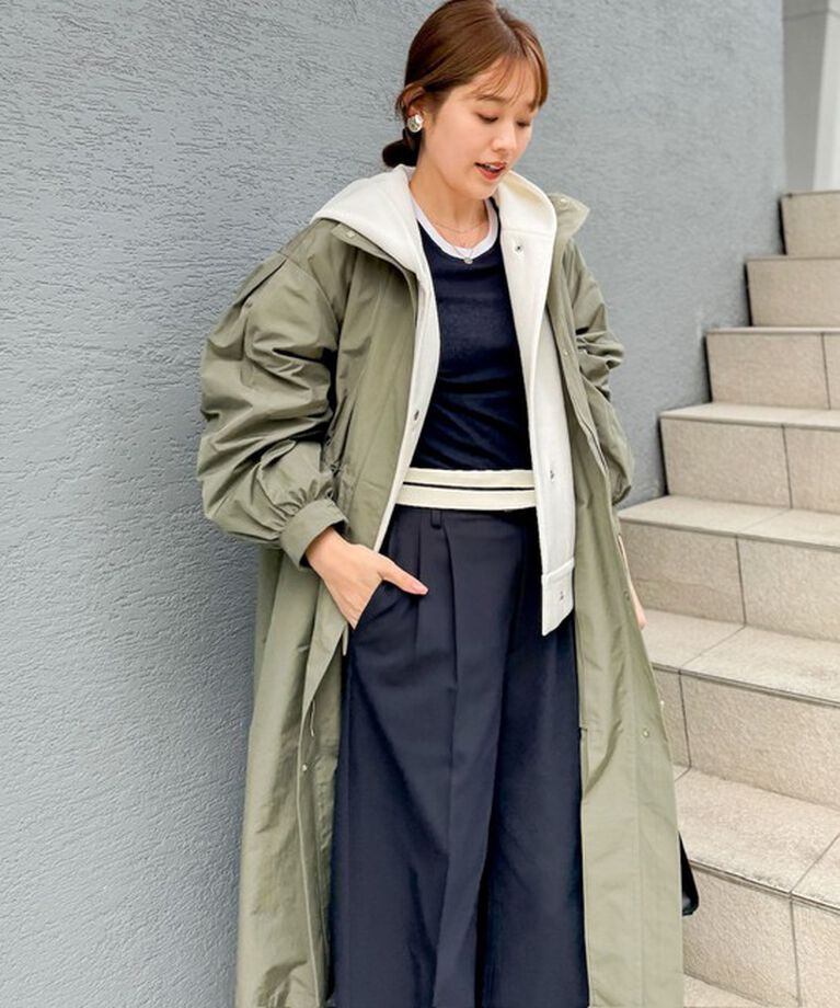 NOLLEY'S「【撥水加工】フーテッドコート」|ダッフルコート|