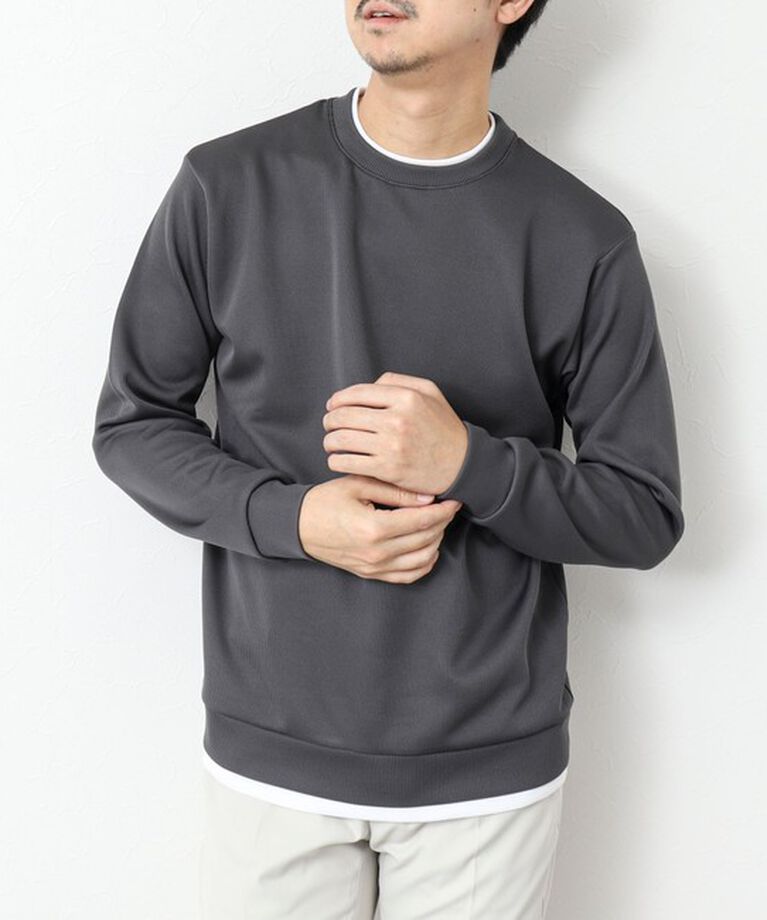 NOLLEY'S goodman「針ぬきジャージCN 25SS」|Tシャツ・カットソー|ミディアムグレー