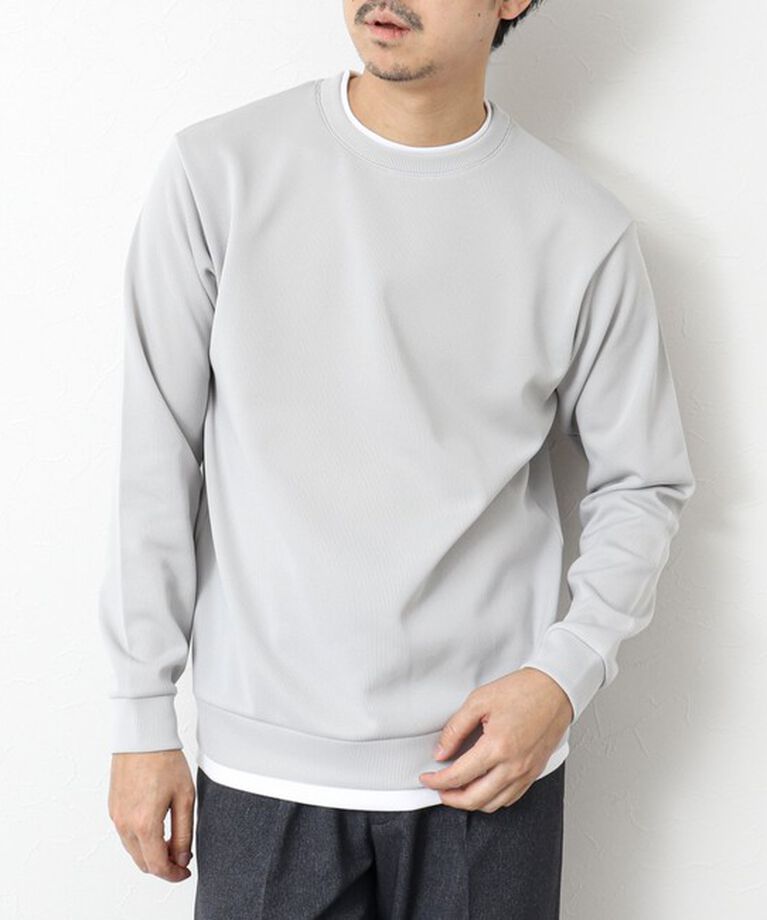NOLLEY'S goodman「針ぬきジャージCN 25SS」|Tシャツ・カットソー|グレーベージュ