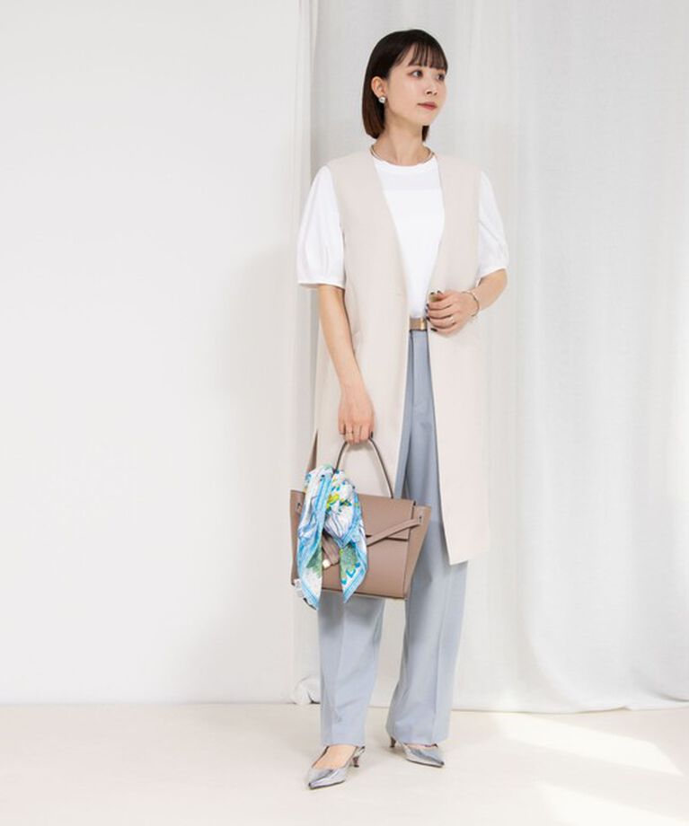 NOLLEY'S「《セットアップ対応》ウォッシャブル高機能麻調愛されワイドパンツ」|その他|