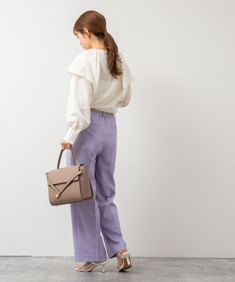 NOLLEY'S「《セットアップ対応》ウォッシャブル高機能麻調愛されワイドパンツ」|その他|