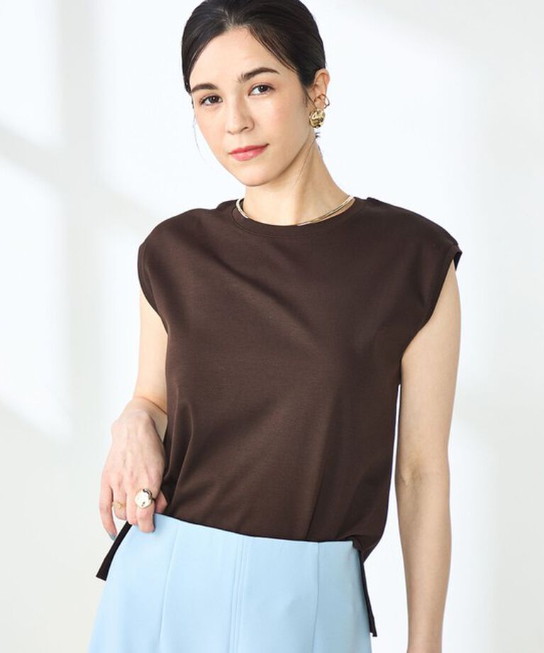 NOLLEY'S sophi「W&W ノースリーブプルオーバーカットソー」|Tシャツ・カットソー|ダークブラウン