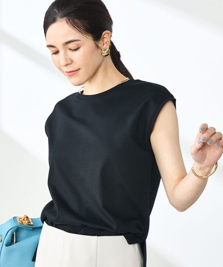 NOLLEY'S sophi「W&W ノースリーブプルオーバーカットソー」|Tシャツ・カットソー|ブラック
