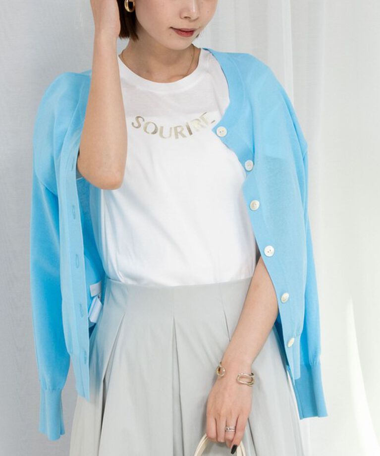 NOLLEY'S sophi「オーガニックコットンロゴT」|Tシャツ・カットソー|ホワイト系その他2