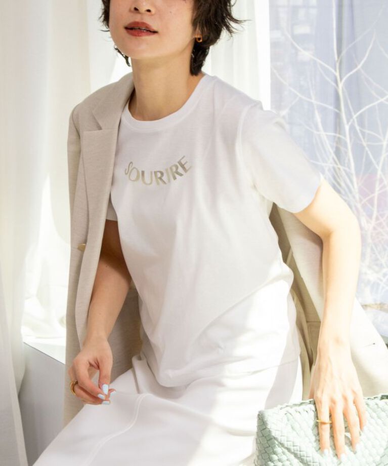 NOLLEY'S sophi「オーガニックコットンロゴT」|Tシャツ・カットソー|