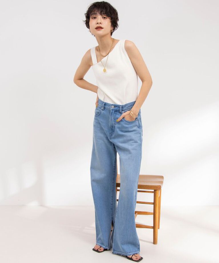 NOLLEY'S「◇【WEB限定】アシンメトリーカップ付きタンクトップ」|タンクトップ|