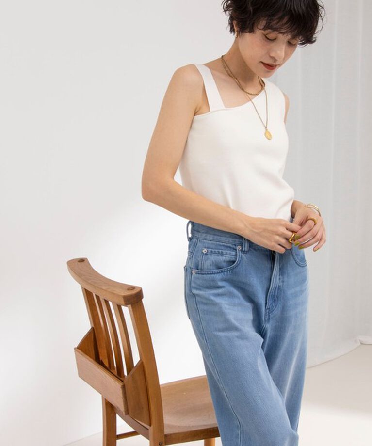 NOLLEY'S「◇【WEB限定】アシンメトリーカップ付きタンクトップ」|タンクトップ|