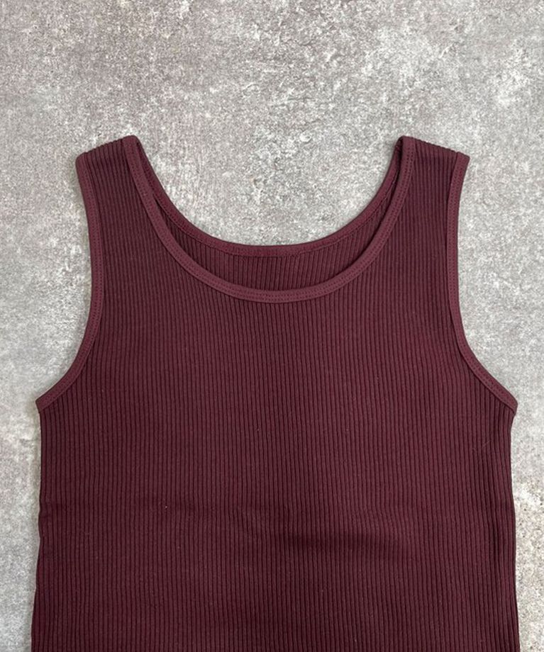 fredy emue「ニットライクテレコタンクトップ」|Tシャツ・カットソー|