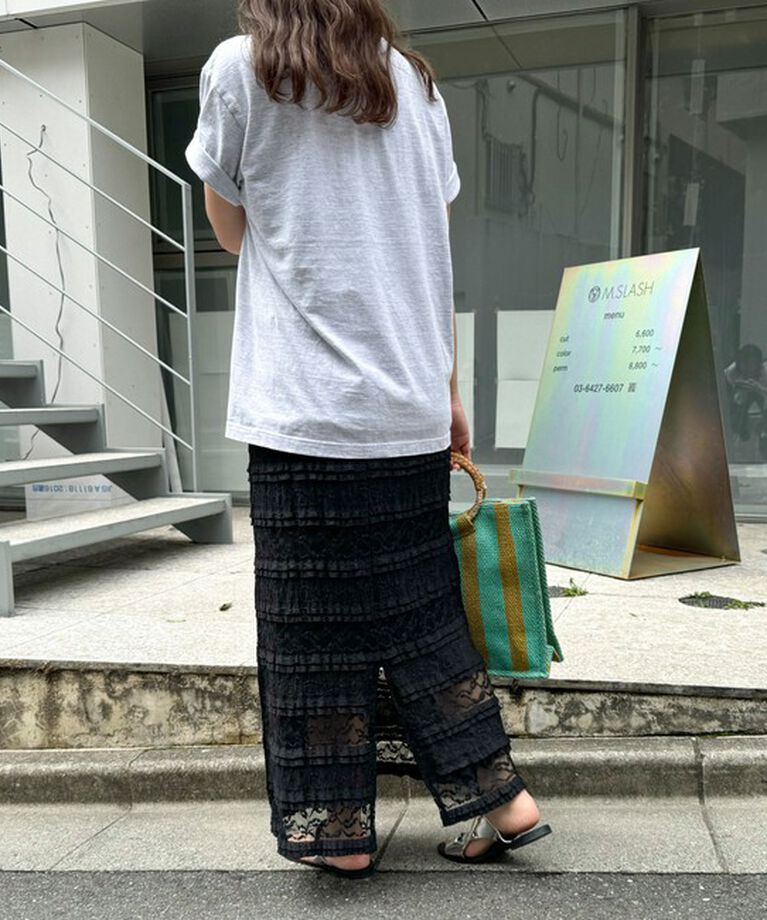 fredy emue「カットレースナロースカート」|タイト|