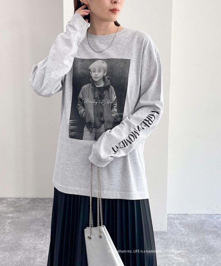 fredy emue「【GOOD ROCK SPEED/グッドロックスピード】LIFE PHOTO ロンT」|Tシャツ・カットソー|ライトグレー