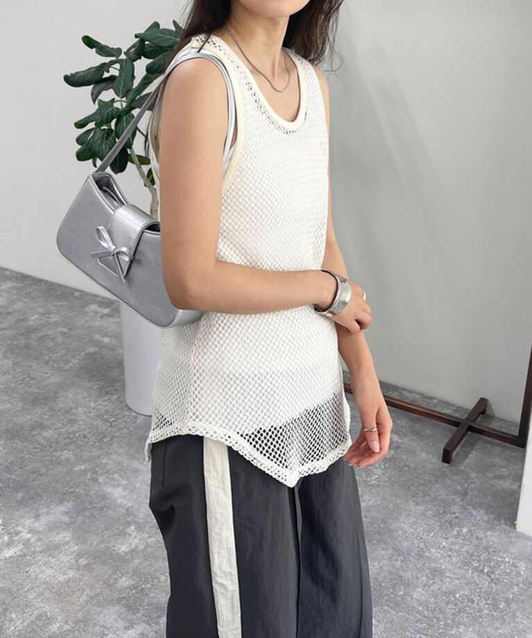 fredy emue「メッシュチュニックタンクトップ」|タンクトップ|
